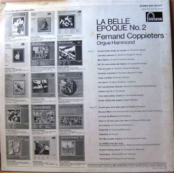 LP Fernand Coppieters - La Belle époque n° 2 - 2