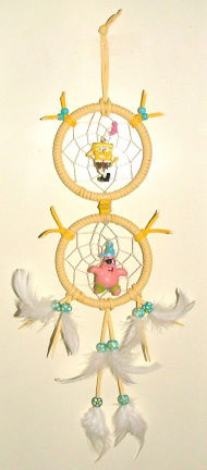 SPONGEBOB SQUAREPANTS Dromenvanger / Dreamcatcher met 2 Ringen van 8cm