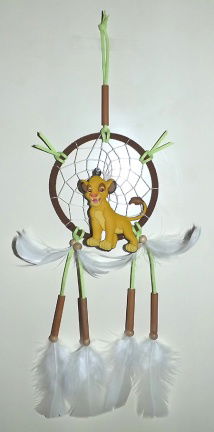 LION KING - SIMBA Dromenvanger / Dreamcatcher: Ring=10cm