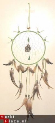 BOEDDHA Dromenvanger / Dreamcatcher met Edelsteen Aventurijn: Ring=20cm