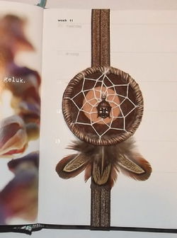 BOEDDHA Boekenlegger-Dromenvanger (BoekenVanger): Ring=6cm