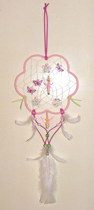 TINKERBELL (TINK) Dromenvanger / Dreamcatcher in Bloemvorm - nr. 1