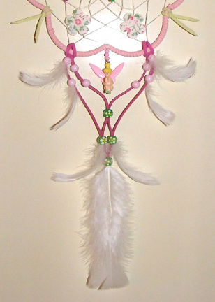 TINKERBELL (TINK) Dromenvanger / Dreamcatcher in Bloemvorm - Afbeelding 3