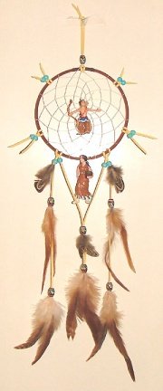 INDIAAN Dromenvanger / Dreamcatcher: Ring=15cm