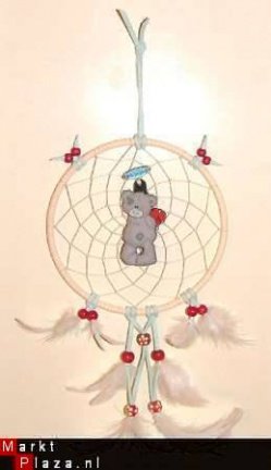 ME to YOU Beer/TATTY TEDDY Dromenvanger / Dreamcatcher: Ring=13cm