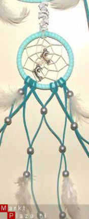 DOLFIJNEN Dromenvanger / Dreamcatcher met 2 Ringen - Afbeelding 3