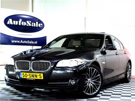 BMW 5-serie - 520i Executive NLAUTO 2eEIGNR SCHUIFDAK LEDER ZWARTEHEMEL NAVI PDC '11 - 1