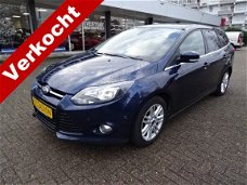 Ford Focus Wagon - 1.0 EcoBoost 125PK Titanium Navi Trekhaak Pdc Ecc Stoelverwarming