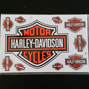 Stickervel Harley Davidson A4 Formaat - 1