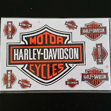 Stickervel Harley Davidson A4 Formaat