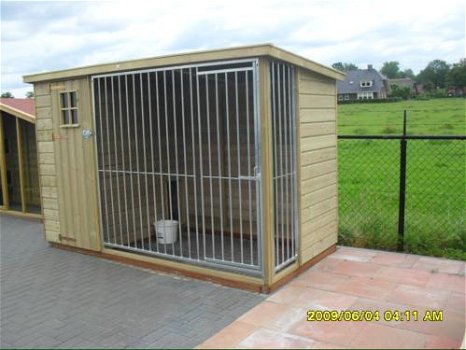 maatwerk hondenhokken met kennel hondenren overdekt ook losse kennels - 1