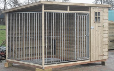 GROTE hondenhokken hondenhok met kennel hondenren overdekt ook losse kennels - 1