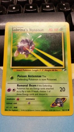 Sabrina's Venonat 96/132 Gym Heroes nm