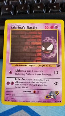Sabrina's Gastly 96/132 Gym Challenge nm