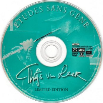 Muziek DVD Etudes sans gêne - Thijs van Leer - 1