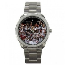 Nederland Wereldkampioen Honkbal Stainless Steel Horloge