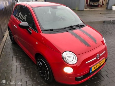 Fiat 500 - Lounge H.leer, Airco.L.M.V, Spoilers 68.000 km Bj 2012 - 1