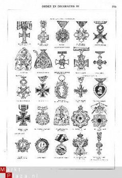 tekeningen Orden en Decoraties / medailles - 1