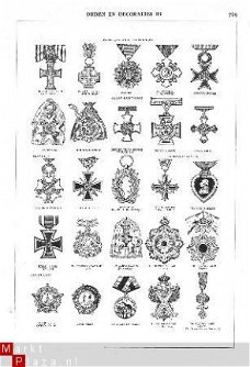 tekeningen Orden en Decoraties / medailles