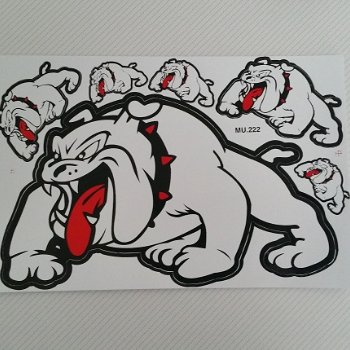 Sticker set Bulldog - Engelse Bulldog - 1