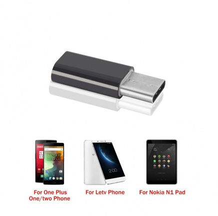 USB 3.1 type C man naar Micro USB 2 vrouw verloopadapters - Afbeelding 2