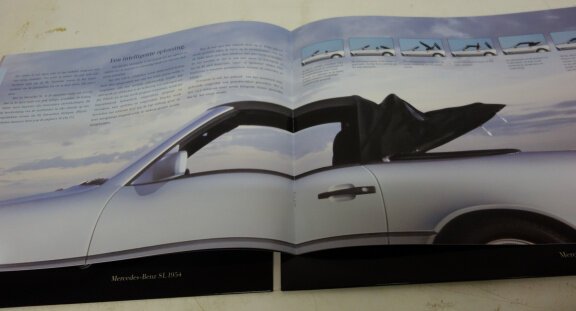 Introductie brochure persintroductie-map MERCEDES BENZ SL 1989 - 4