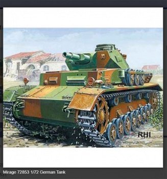 Bouwpakket Mirage-Hobby Mirage 72853 1/72 German Tank Pz.Kpfw.IV C - 1