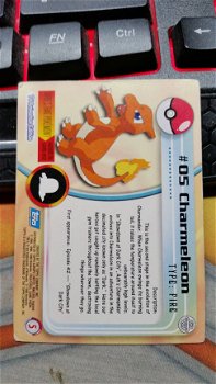 1999 Topps #05 Charmeleon TV Animation Pokemon gebruikt 2 - 2