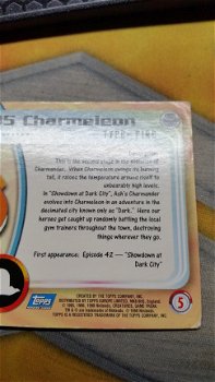 1999 Topps #05 Charmeleon TV Animation Pokemon gebruikt 2 - 4