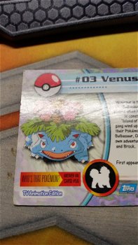 1999 Topps Holo #03 Venusaur TV Animation Ed Pokemon gebruikt - 5