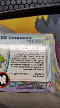 1999 Topps Holo #03 Venusaur TV Animation Ed Pokemon gebruikt - 6
