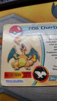 Charizard #06 topps Pokemon Kaart Tv Animation Edition zwaar gebruikt 2 - 3