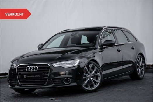 Audi A6 Avant - 3.0 TDI BiT 313pk Quattro Pano B&O Luchtv. Standkachel LED TV HuD - 1