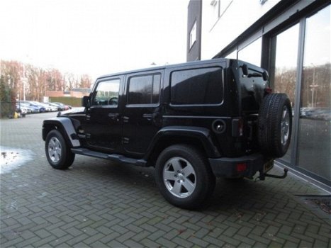 Jeep Wrangler Unlimited - 2.8 CRD SAHARA 200pk, Leer, Navi, Ecc, Cruise, Stoelverw - 1