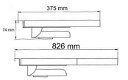 P2000/12731-35A3 LCD plafondbeugel met slede voor camper - 3 - Thumbnail