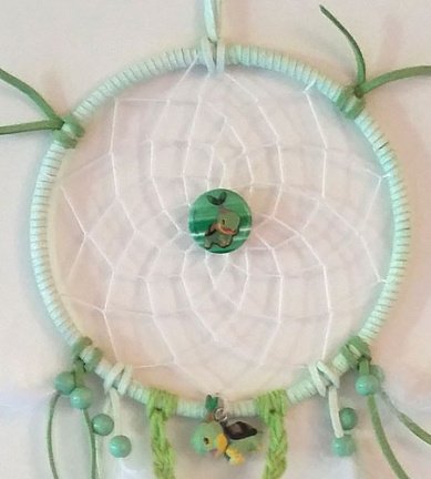 POKEMON TURTWIG Dromenvanger ~Direct Leverbaar~: Ring=13cm, lengte=43cm - Afbeelding 2