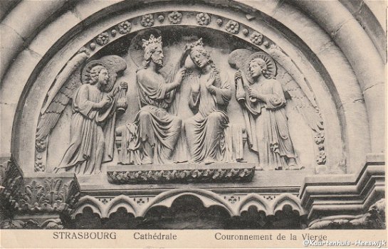 Frankrijk Strasbourg Cathedrale Couronnement de la Vierge - 1