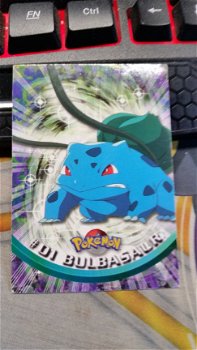 Topps Series 1 1999 TV Animation Ed BULBASAUR #01 nm - 1