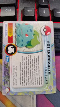 Topps Series 1 1999 TV Animation Ed BULBASAUR #01 gebruikt 1 - 2