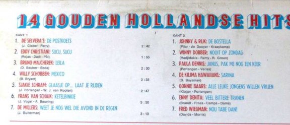 LP 14 Gouden Hollandse Hits - 3