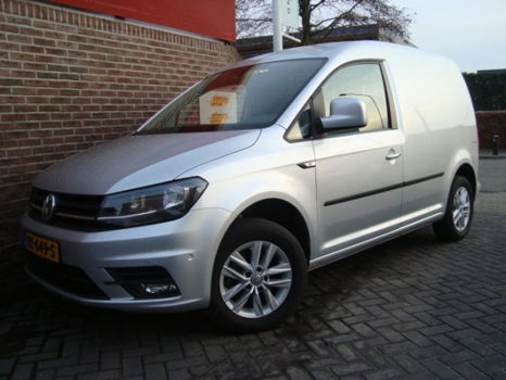 Volkswagen Caddy - 1.6 TDI 102 pk Highline 35 dkm Airco Cruise Trekhaak NL auto GARANTIE - 1