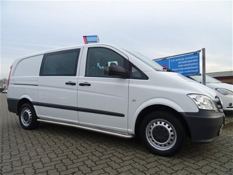 Mercedes-Benz Vito - 2.1 CDI DUBBEL CABINE AC/BIJRIJDERSBANK/IDEBARS/TREKHAAK - 1