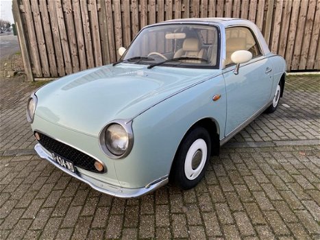 Nissan Figaro - 975, Pale Aqua, airco, turbo, automaat - 1