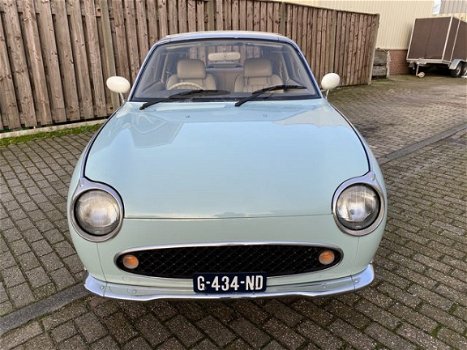 Nissan Figaro - 975, Pale Aqua, airco, turbo, automaat - 1