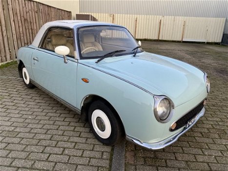 Nissan Figaro - 975, Pale Aqua, airco, turbo, automaat - 1