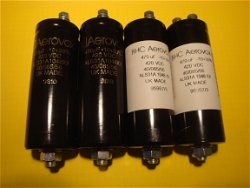 Aerovox 470 uF - 420 VDC Elco's