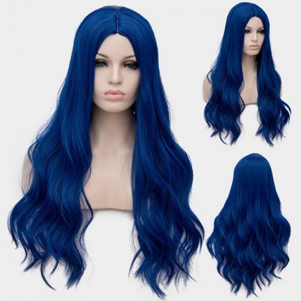 Nieuwe collectie luxe carnavalspruiken met lang haar in diverse kleuren - nr. 1