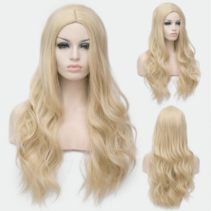 Nieuwe collectie luxe carnavalspruiken met lang haar in diverse kleuren - Afbeelding 4