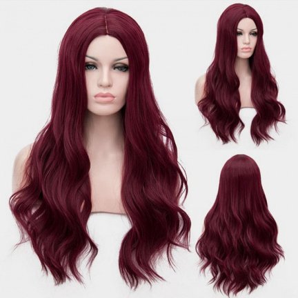 Nieuwe collectie luxe carnavalspruiken met lang haar in diverse kleuren - Afbeelding 8
