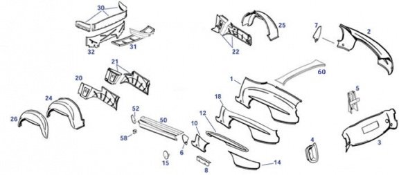 Plaatwerk voor je Mercedes 190 SL - 3